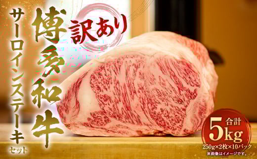 訳あり！博多和牛 サーロイン ステーキセット 5kg