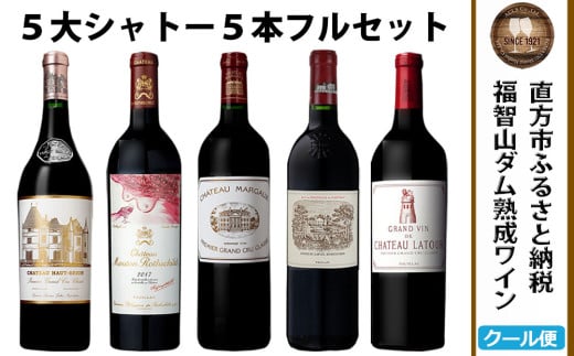 【予約受付】【2026年3月下旬以降発送】 福智山ダム熟成 Grand Vin 最高級 赤ワイン 5本 詰め合わせ セット FD101 五大シャトー セット 各750ml 熟成ワイン ワイン 酒 お酒