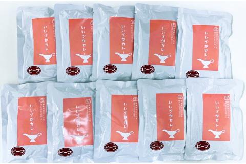 【A5-399】工場直売「いいづかカレー」ビーフ10食セット