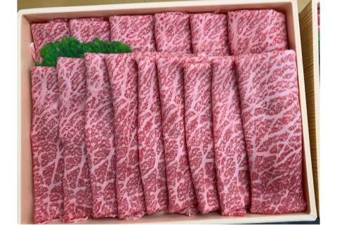 【C-150】＜なかむら謹製＞【博多和牛】黒毛和牛ももすき焼き用うす切り500g