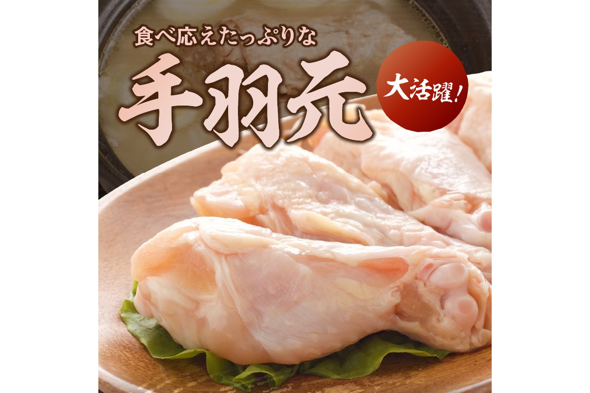 【A-846】はかた地どり 手羽元 1kg