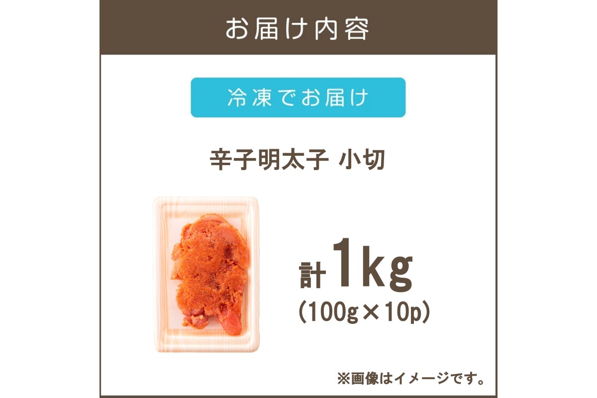 【A6-022】大満足！訳アリ！辛子明太子 小切 1kg