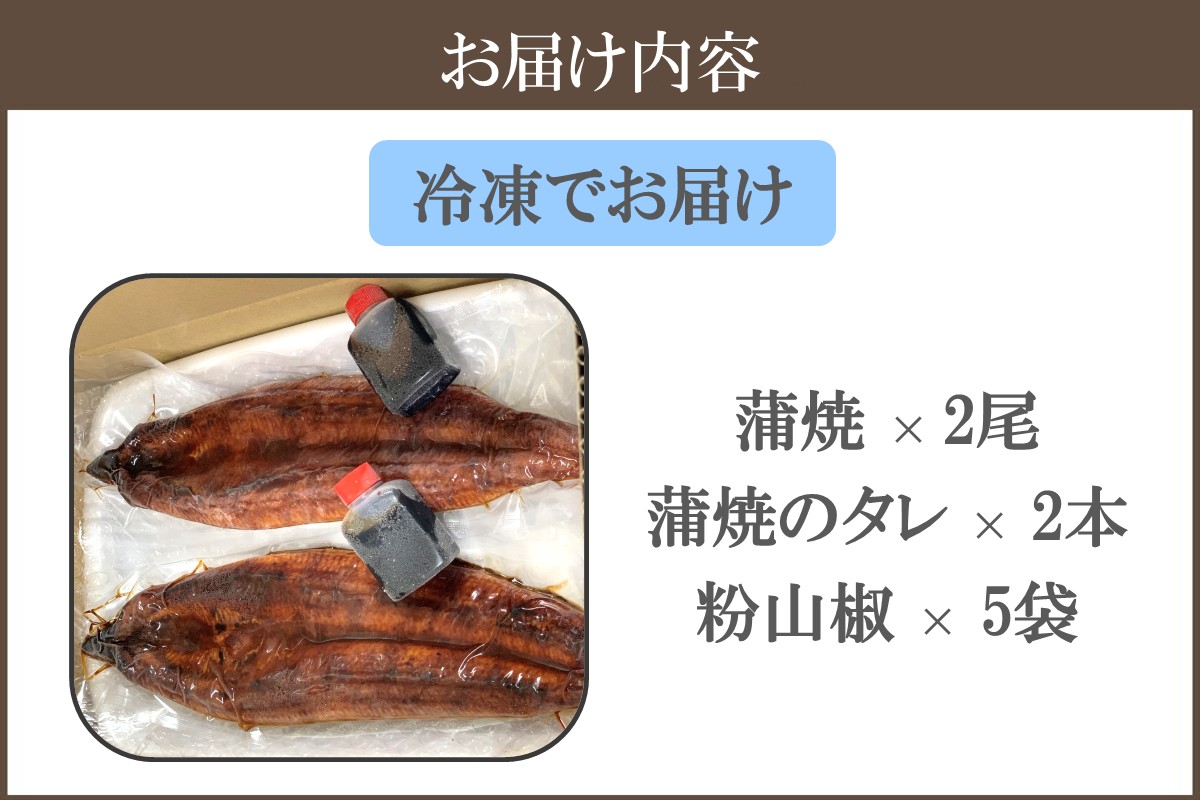 【B-186】訳アリ！うなぎ蒲焼2尾セット