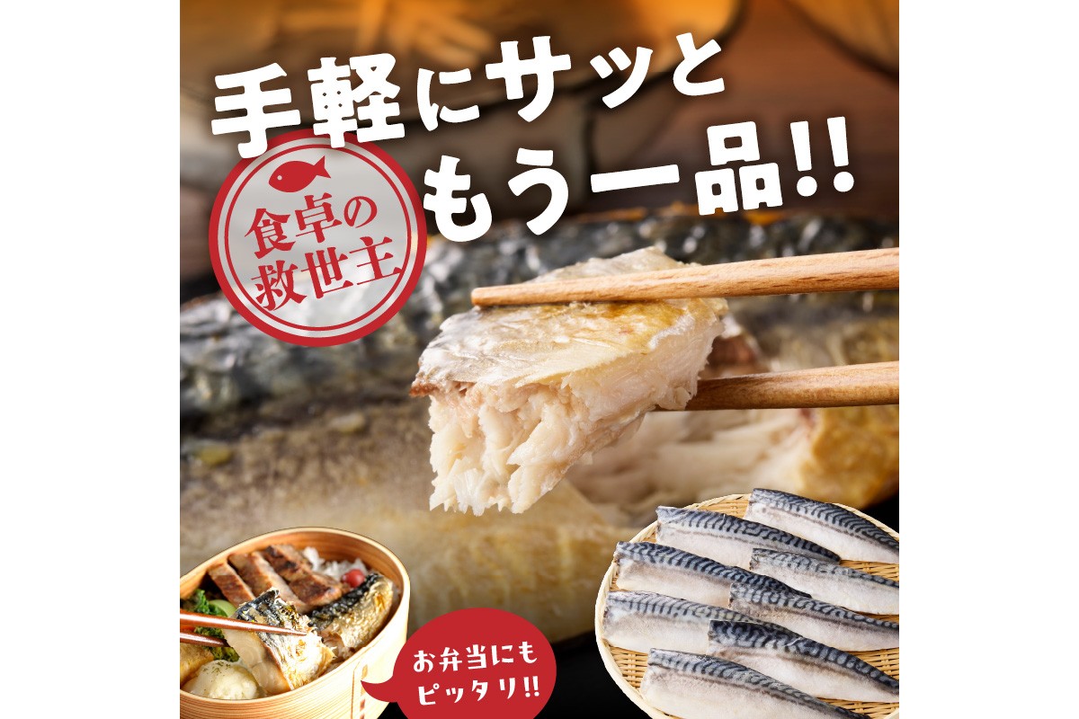 【H-013】【骨取り】さば使用 塩さば(昆布塩味) 40枚入