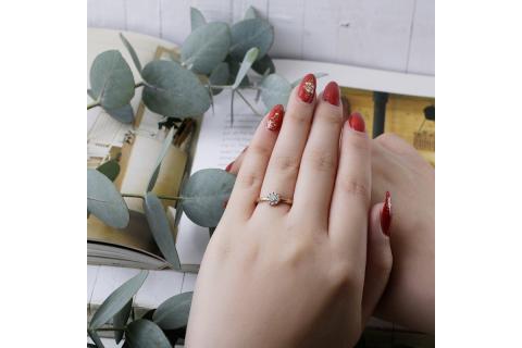 【N69-001】結ピンクゴールド ダイヤモンド0.2ct