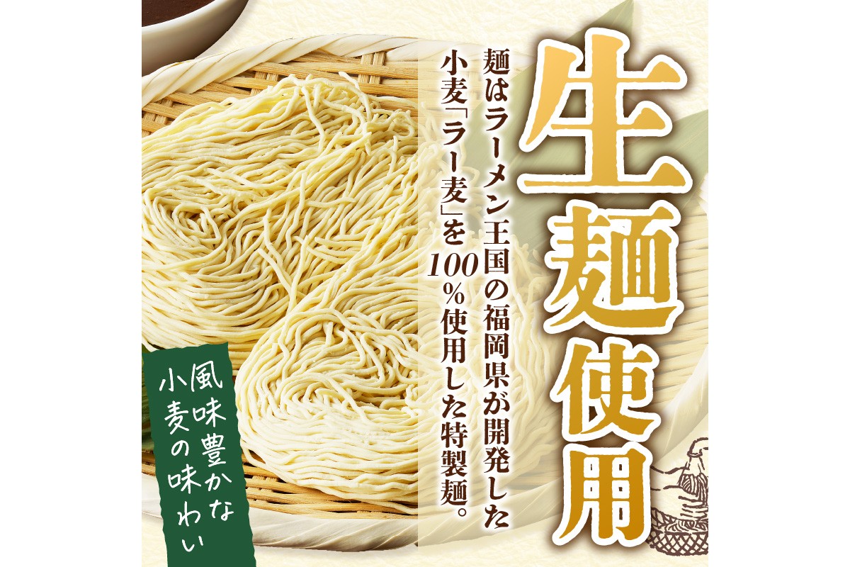 【Z9-019】福岡の老舗が作る 背脂入り醤油とんこつラーメン【ラー麦100％特製麺使用】