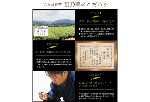 【A5-249】八女星野茶詰合せ「星乃絆」
