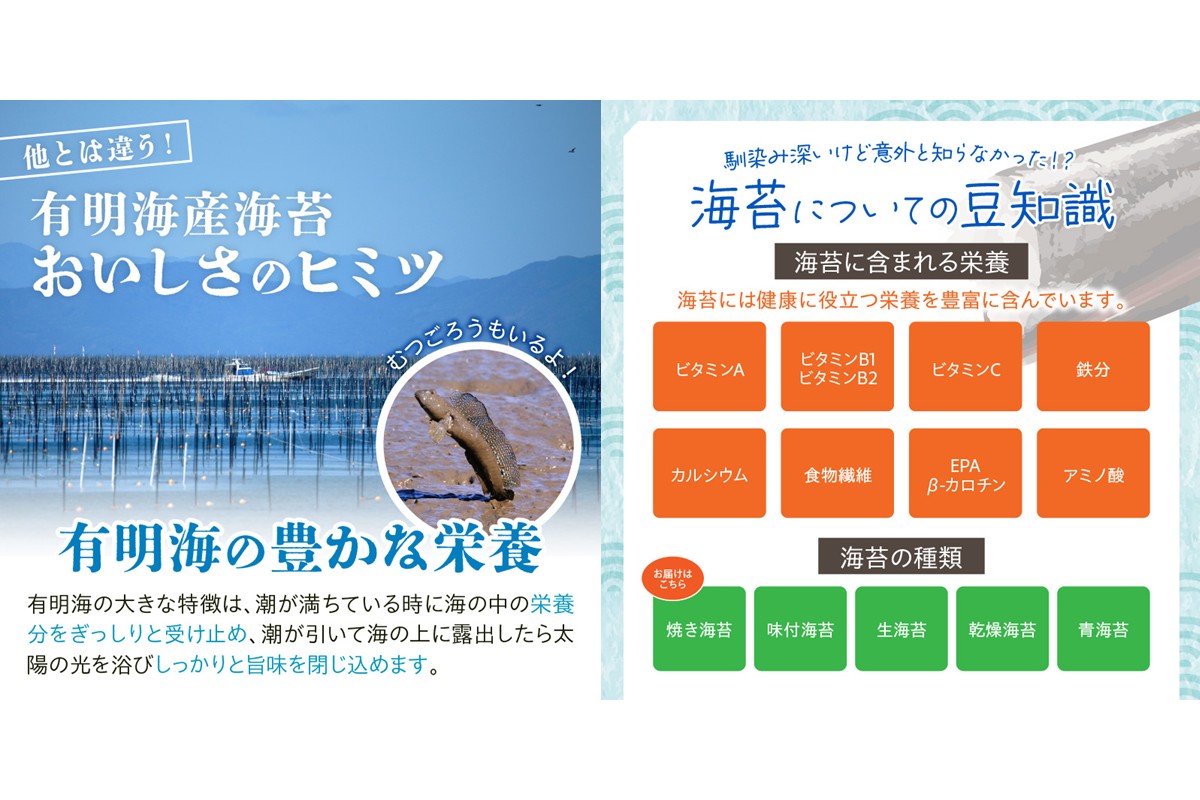 【A3-073】有明海産 焼き海苔 ボトル 10切100枚×4本 合計400枚