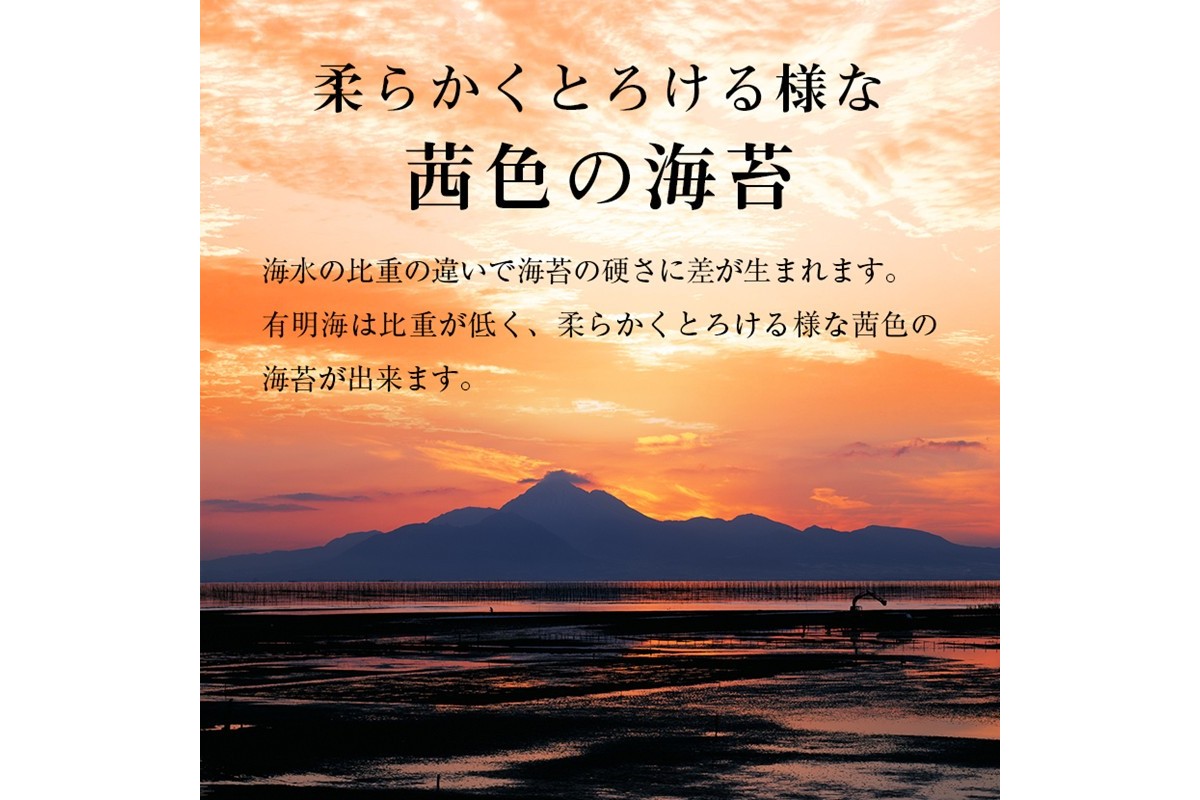 【A5-518】有明海産 味海苔 10切100枚 4本セット 合計400枚