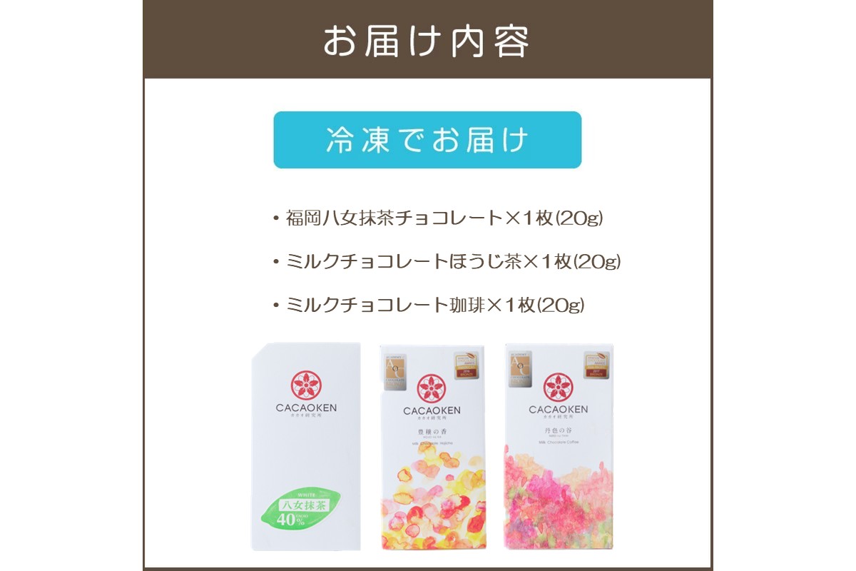 【A5-523】カカオ研究所 茶葉のチョコセット