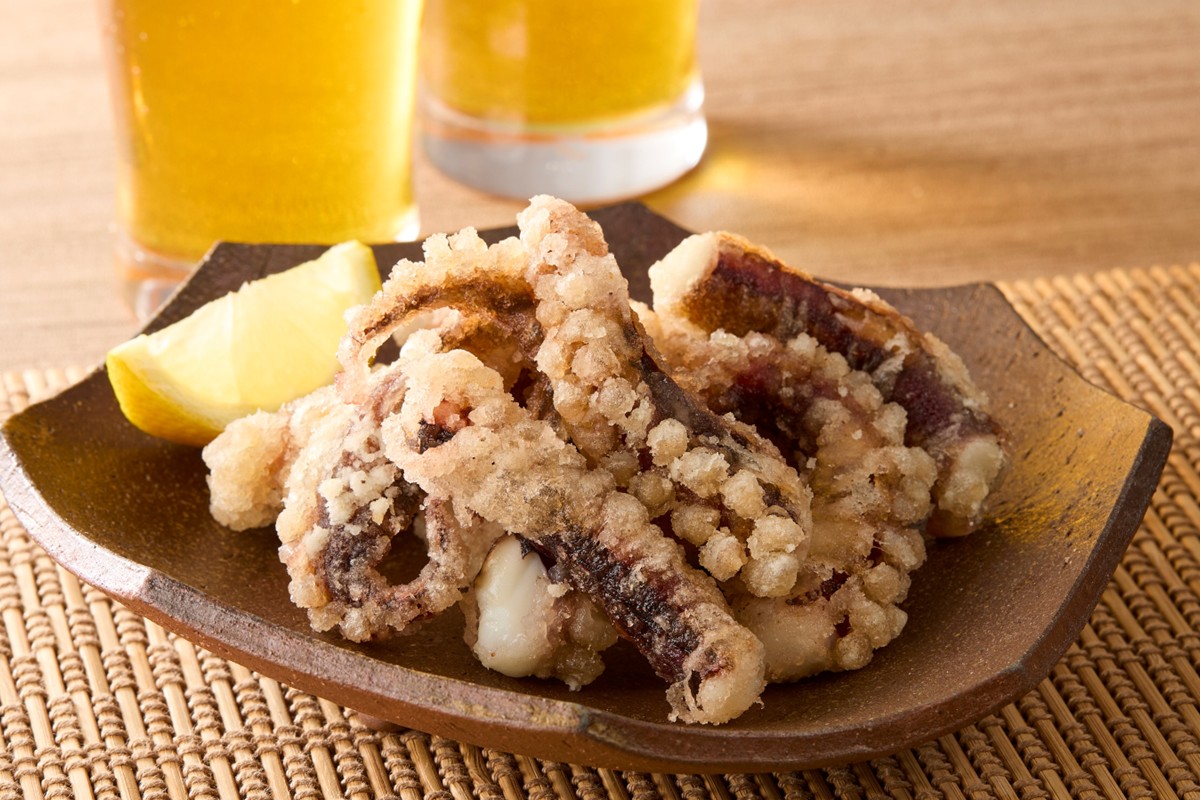 【C2-018】むき海老(バナメイ)&イカ下足唐揚げ 2kg