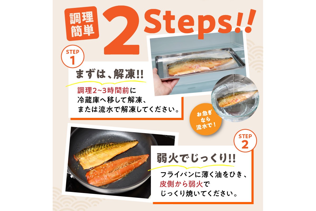 【E-102】骨取りさば20枚(さばみりん干し・塩さば昆布塩/各10枚)