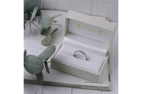 【N72-002】ハワイアンリング ハードプラチナ（葉）