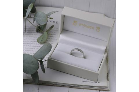 【N72-001】ハワイアンリング ハードプラチナ（波）