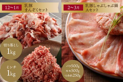 【I-008】乳豚バラエティ定期便【隔月・年6回定期便】