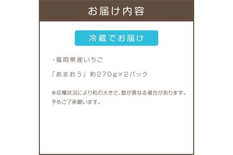 【A5-526】福岡県特産！『あまおう』＜2026年1月から発送開始分先行予約＞