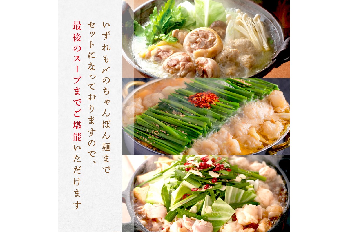 【F-028】人気のもつ鍋＆水炊きお届け便【隔月定期便(計3回発送)】