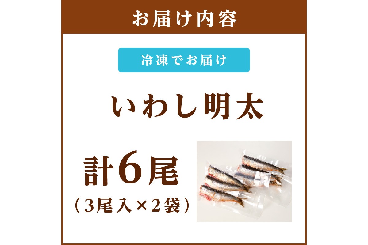【Z9-020】いわし明太 6尾
