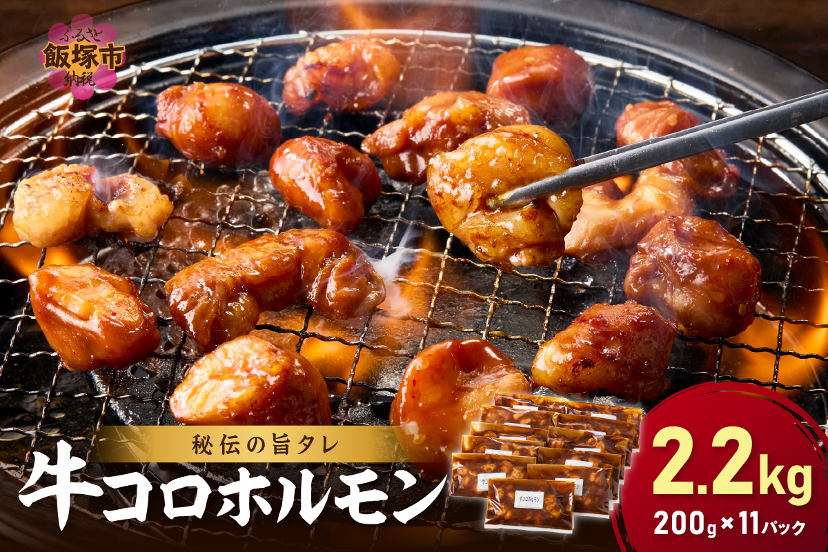 【A8-027】【秘伝の旨タレ】牛しろコロホルモン （200g×11パック）