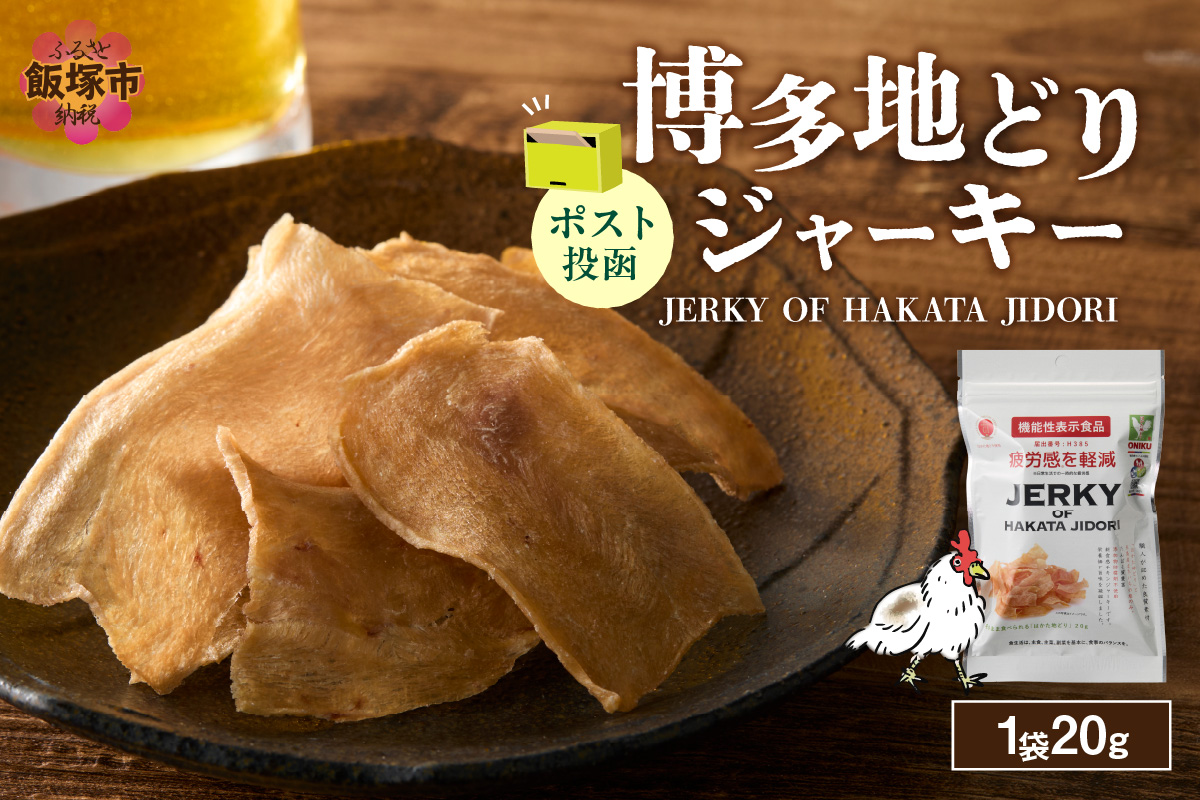【Z3-048】＼ポスト投函／博多地どりジャーキー20g