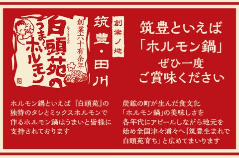 ふるさと納税限定仕様　ファミリーパック　【味付ホルモン440ｇ×③、自家製　煮込タレ③、つけタレ①】