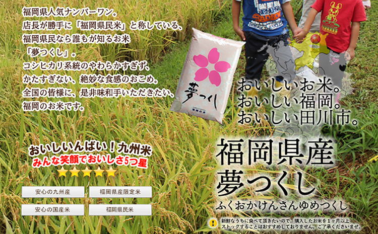 福岡県産夢つくし【研ぐお米】５kg 米 福岡県 福岡 九州 グルメ お取り寄せ 食品 お土産 ご当地グルメ 福岡土産
