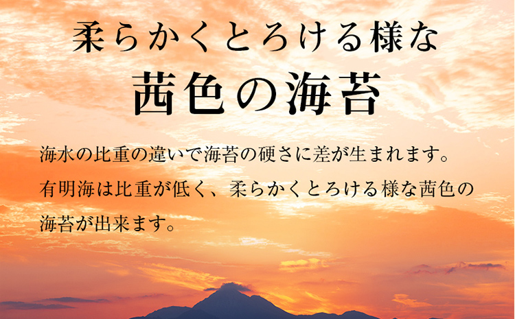 有明海産 味海苔 10切100枚 4本セット 合計400枚 福岡有明のり 海苔 のり 有明海苔 有明 福岡県 福岡 九州 グルメ お取り寄せ