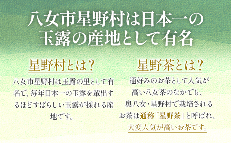 【2025年産】緑茶 星野茶 八女茶 お茶 星野村の八女茶 上煎茶 80g お取り寄せグルメ お取り寄せ 福岡 お土産 九州 福岡土産 取り寄せ グルメ 福岡県