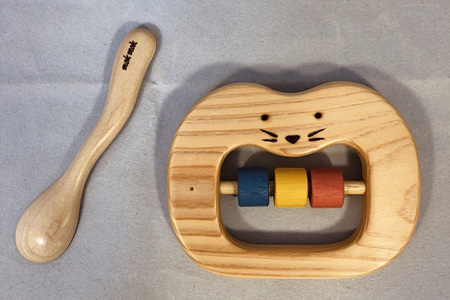 木のおもちゃ、出産祝いセットＳＲ 【ギフト用】