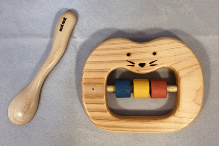 木のおもちゃ、出産祝いセットＳ３【ご自宅用】