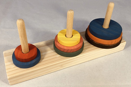 木のおもちゃ脳トレ、パズル・ゲーム２点セットＮＡ