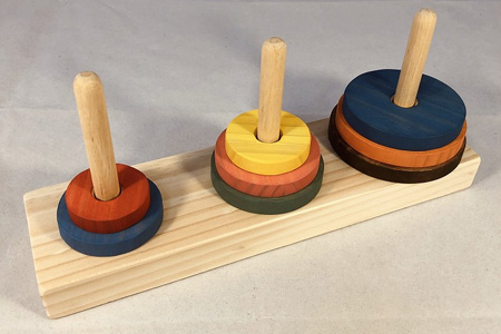 木のおもちゃ脳トレ、パズル・ゲーム２点セットＮＢ