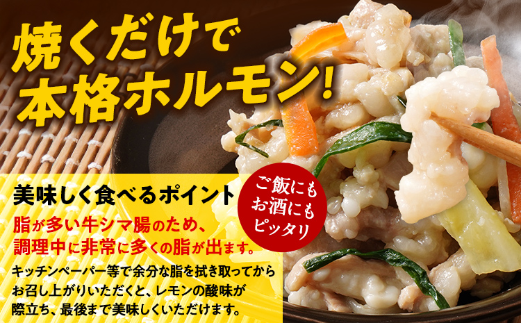 牛肉 ホルモン シマチョウ シマ腸 しま腸 味付け牛ホルモン 2.5kg 味付き 味付き肉レモン 塩レモン 塩レモンだれ 冷凍 簡単調理 惣菜 おかず おつまみ 酒のつまみ 酒の肴