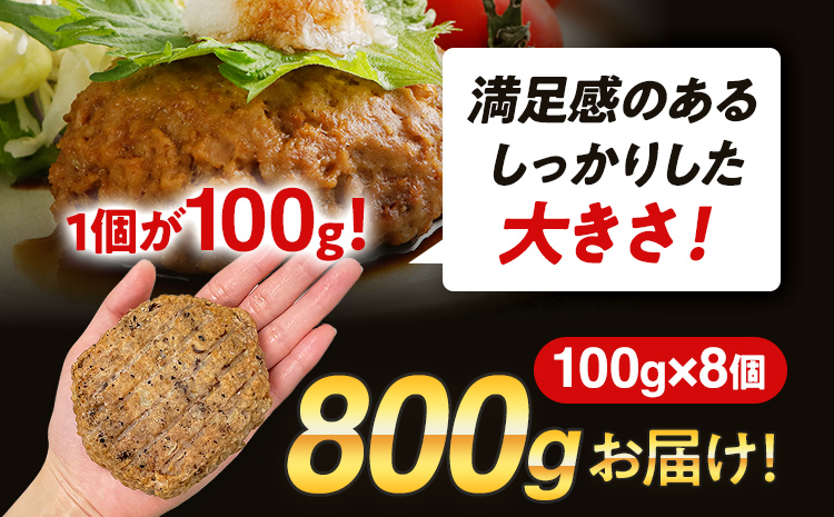 お試し 合挽焼ハンバーグ 8個 牛豚合挽 レンチン可 調理済 温めるだけ ハンバーグ バラ凍結 自社製造 晩御飯 おかず お弁当 冷凍 合挽 レンジ たっぷり アレンジ ソース無し 鶏肉なし ジューシー