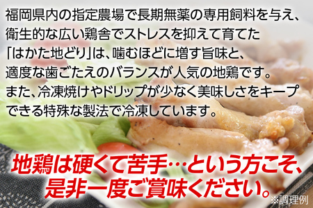 福岡県産地鶏「はかた地どり」もも肉（約1ｋｇ）