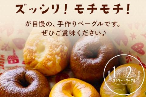 ベーグルおまかせ1セット/12個（6種×2）福岡 ベーグル 冷凍パン ずっしり・もちもち美味しい 手作り 沖縄の塩 おまかせで何が届くかお楽しみ 自然解凍