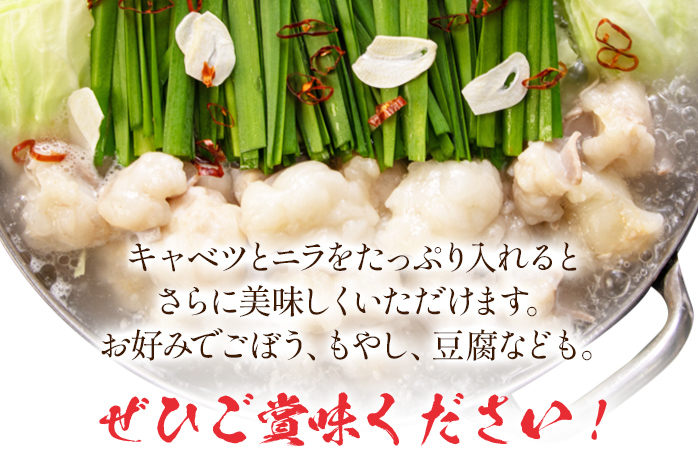 【ご家庭用】博多もつ鍋（塩味）3人前