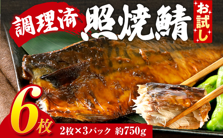 お試し さば 鯖 照焼鯖6枚 大ぶり 照り焼き 調理済 レンチン 温めるだけ 脂のり 惣菜 晩御飯 おかず ジューシー 冷凍 お弁当 レンジ調理 サバ 自社製造 朝ごはん 和食 テリヤキ 簡単調理