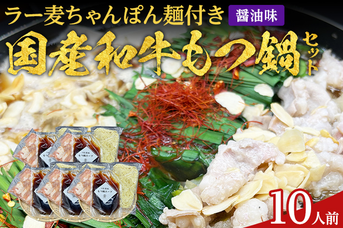 もつ鍋 化粧箱入り 素材にこだわりました 厳選 博多牛もつ鍋セット 10人前 醤油 醤油味 国産 牛小腸 もつ モツ 鍋 お土産 美味しい 福岡県 福岡 九州 グルメ お取り寄せ