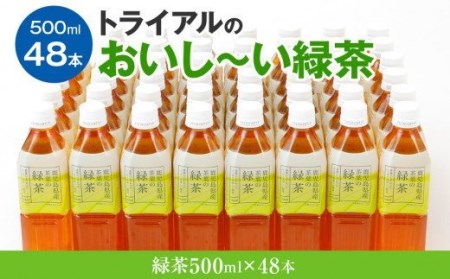 トライアルのおいし～い緑茶（500ml×48本） ペットボトル