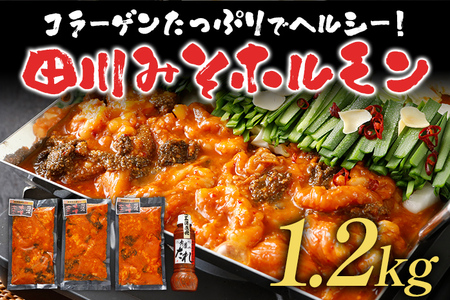 田川みそホルモン 1.2kg（400g×3パック）