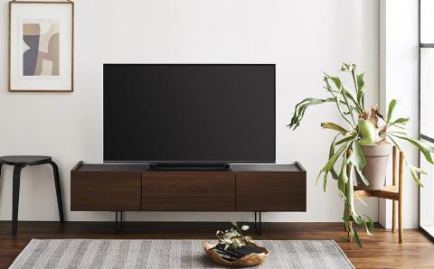 150 TVボード ダブル (ナチュラル・ブラウン) テレビ台 棚 インテリア