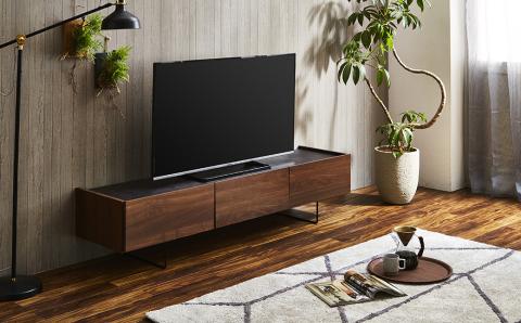180 TVボード ダブル (ナチュラル・ブラウン) テレビ台 棚 インテリア