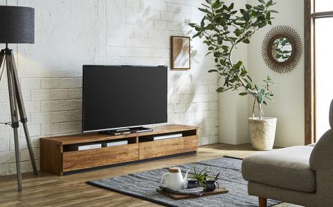 180 TVボード ジン (ナチュラル・オーク・ブラウン) テレビ台 棚 インテリア