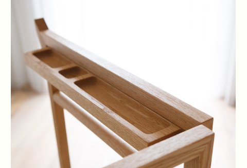 天然木ハンガー、コートハンガー、衣文かけ、伝統工法/ウォールナット材またはオーク材【HIRASHIMA SPAGO Hanger Rack 049】受注生産