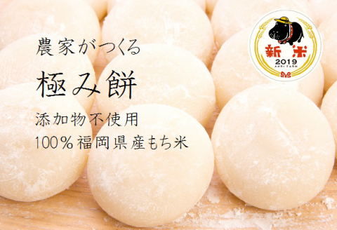 杏里ファームの極み餅 丸餅10個入り（約500ｇ）×5セット