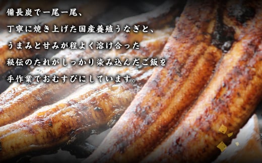 富貴のうなむすび 4個 合計420g（105g/1個）うなぎ 鰻