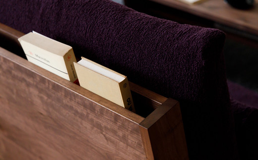 上質な座り心地と天然木の温かな空間を演出する ソファ / ウォールナット材 または オーク材 【HIRASHIMA LIBERIA PLUS Chaise Longue 2set クルニス】 受注生産