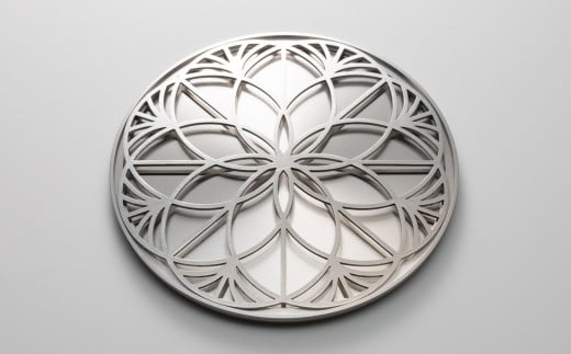 ユニメットコースター (ステンレストップ・ステンレスベース) 2個 セット 幾何学柄