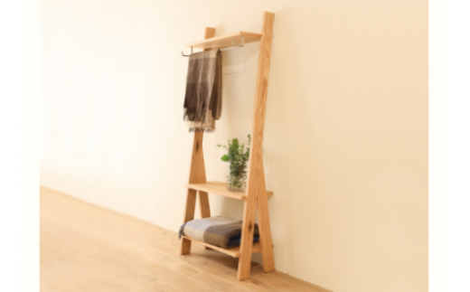 天然木ハンガー コートハンガー / ウォールナット材 または オーク材 【HIRASHIMA SCALA Hanger 070】 受注生産